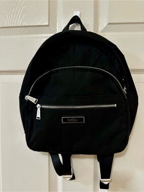 Kipling Black Compact Daypack with Silver Zippers